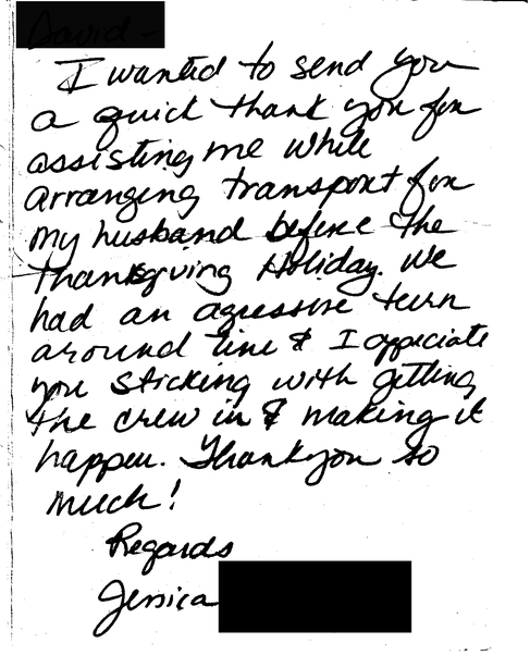 Long Distance Medical Transportation Testimonials